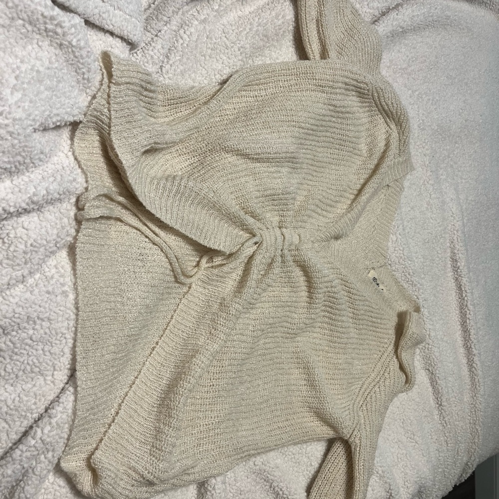 Listicle Cream Women's Sweater